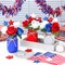4th of July Mason Jar Centerpiece – Patriotic Farmhouse Table Decor Set